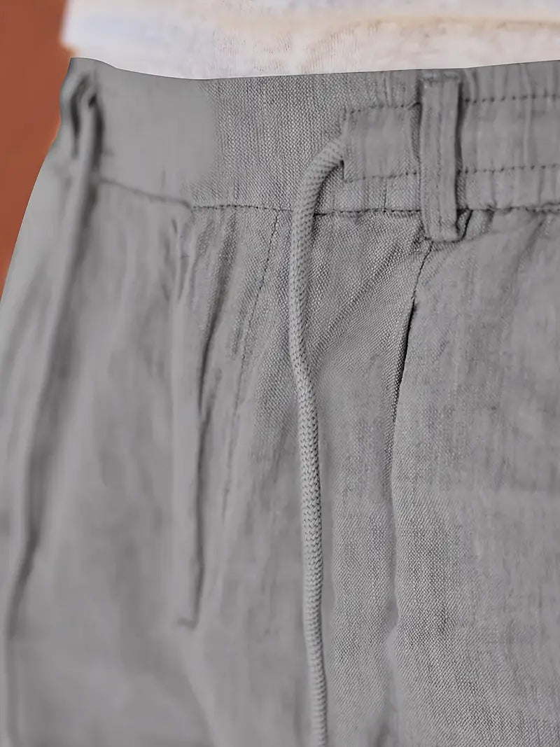 Andy | Relaxed Linen Drawstring Trousers