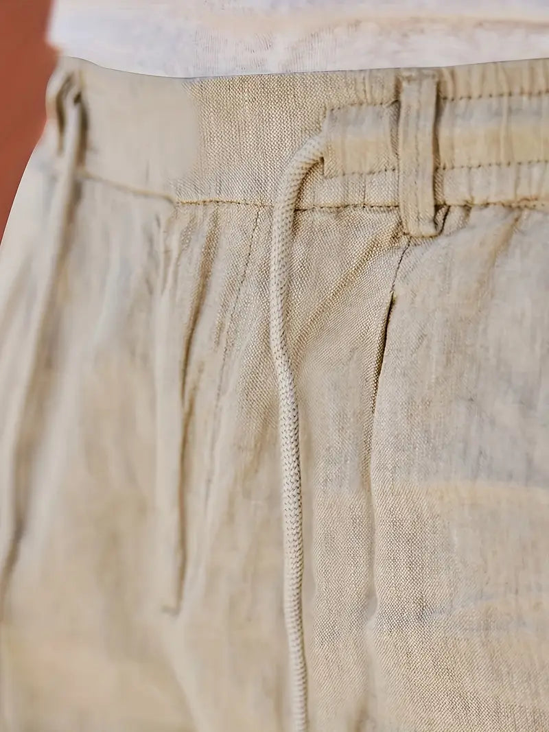Andy | Relaxed Linen Drawstring Trousers