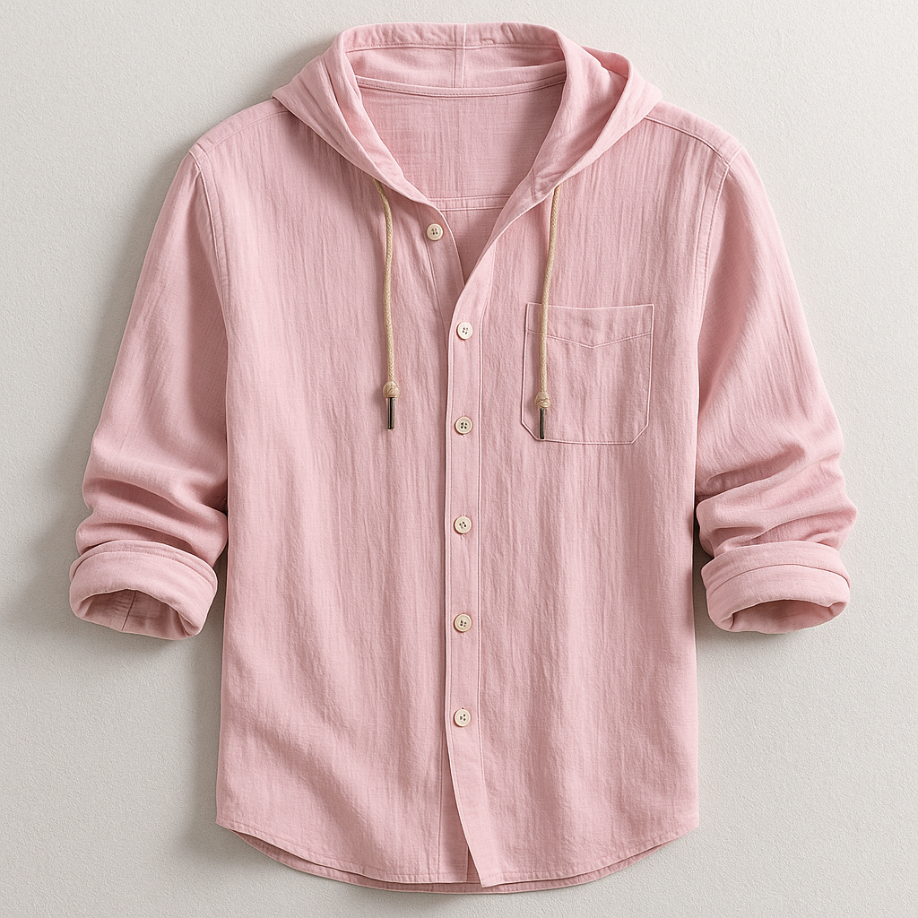 Henry™ | Soft-Touch Hooded Shirt - By Mezory-London
