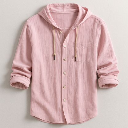 Henry™ | Soft-Touch Hooded Shirt - By Mezory-London