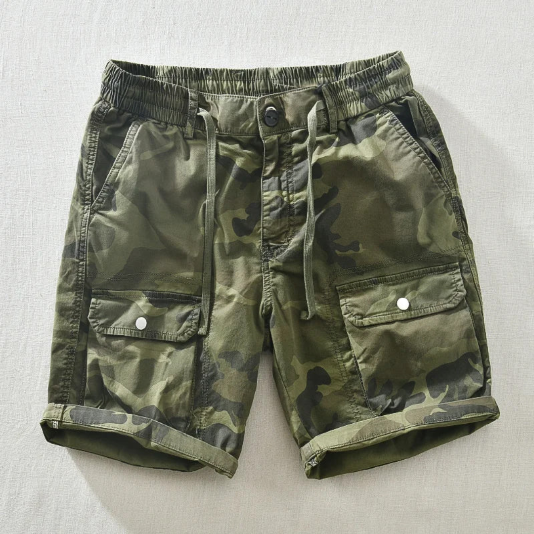 Dominik | Men's Cargo Shorts in Camouflage for Summer