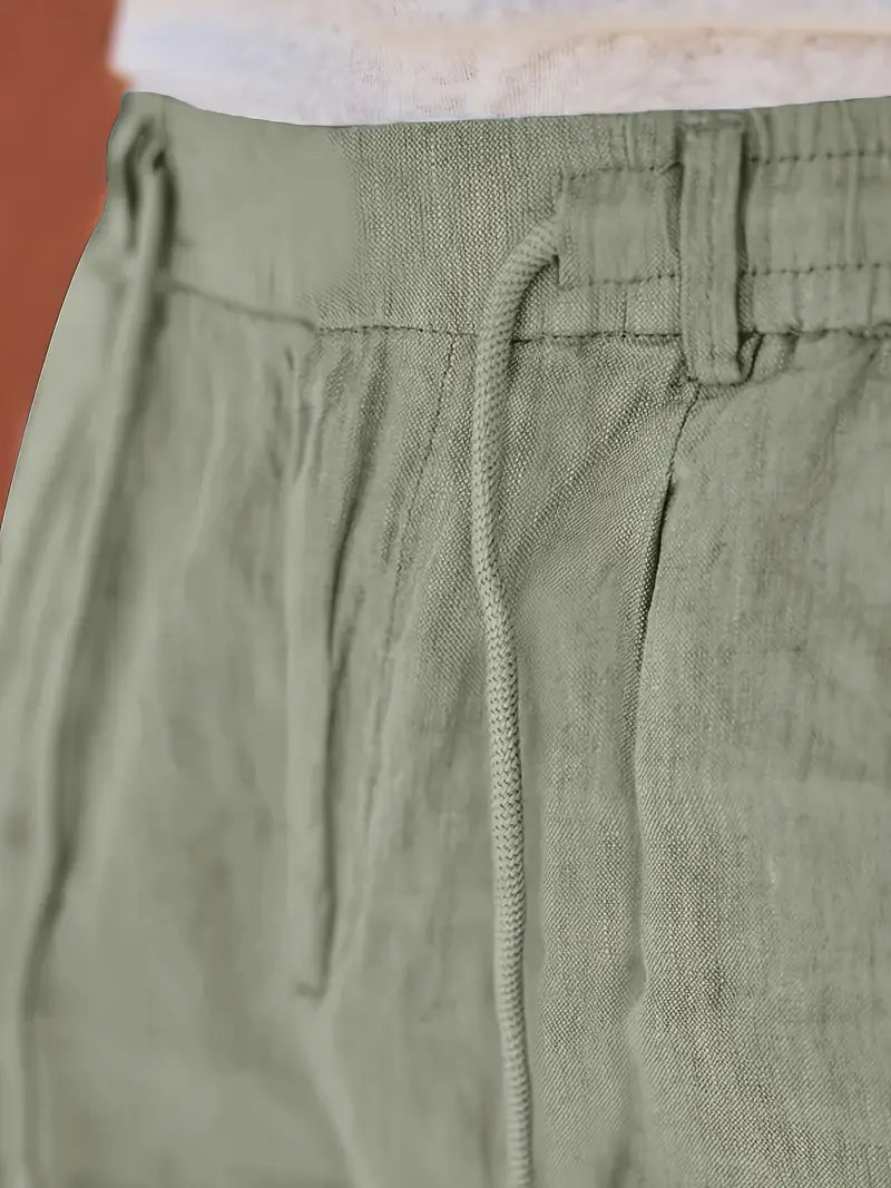 Andy | Relaxed Linen Drawstring Trousers