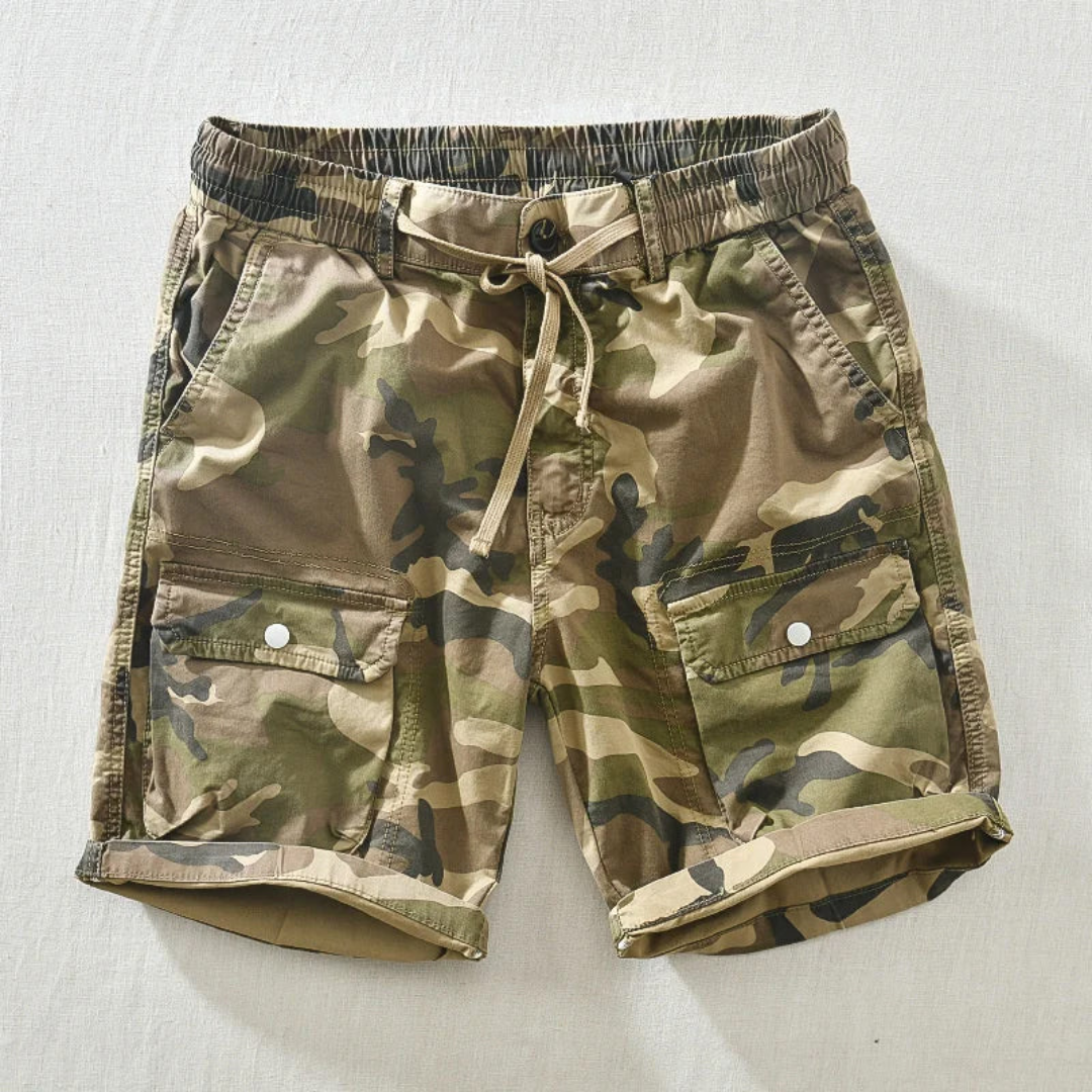 Dominik | Men's Cargo Shorts in Camouflage for Summer