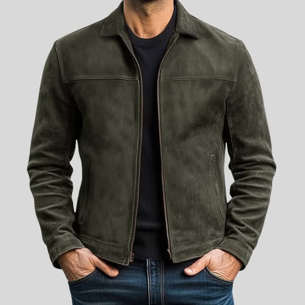 Miles | Premium Zip Leather Jacket