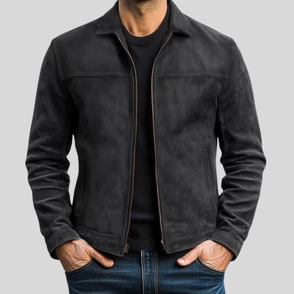 Miles | Premium Zip Leather Jacket