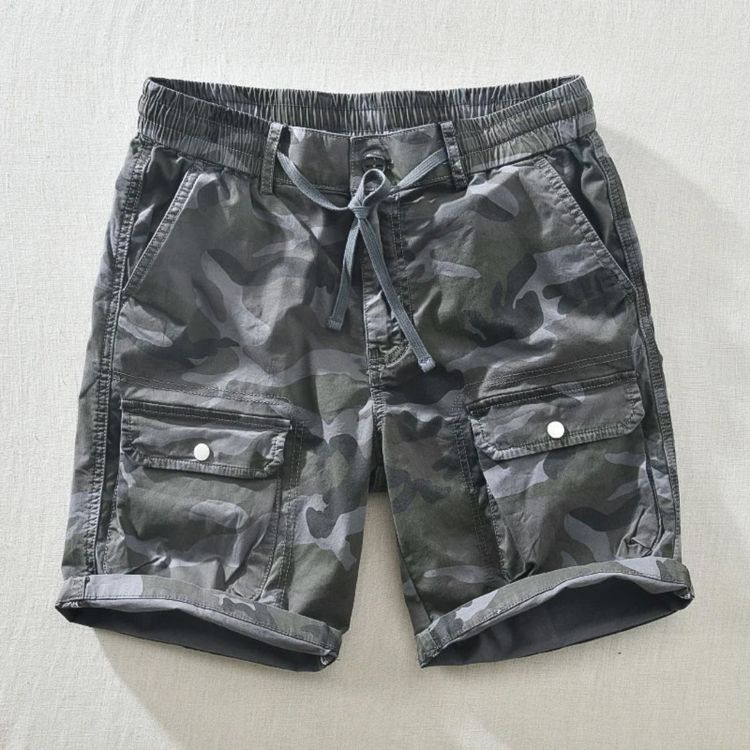 Dominik | Men's Cargo Shorts in Camouflage for Summer