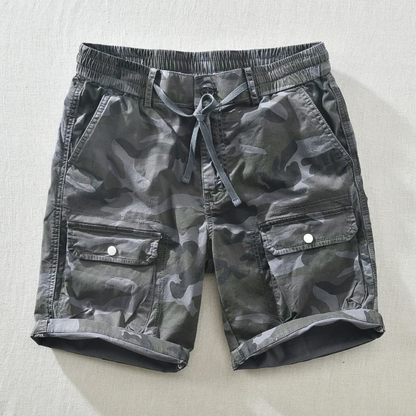 Dominik | Men's Cargo Shorts in Camouflage for Summer
