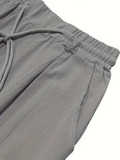 Andy | Relaxed Linen Drawstring Trousers