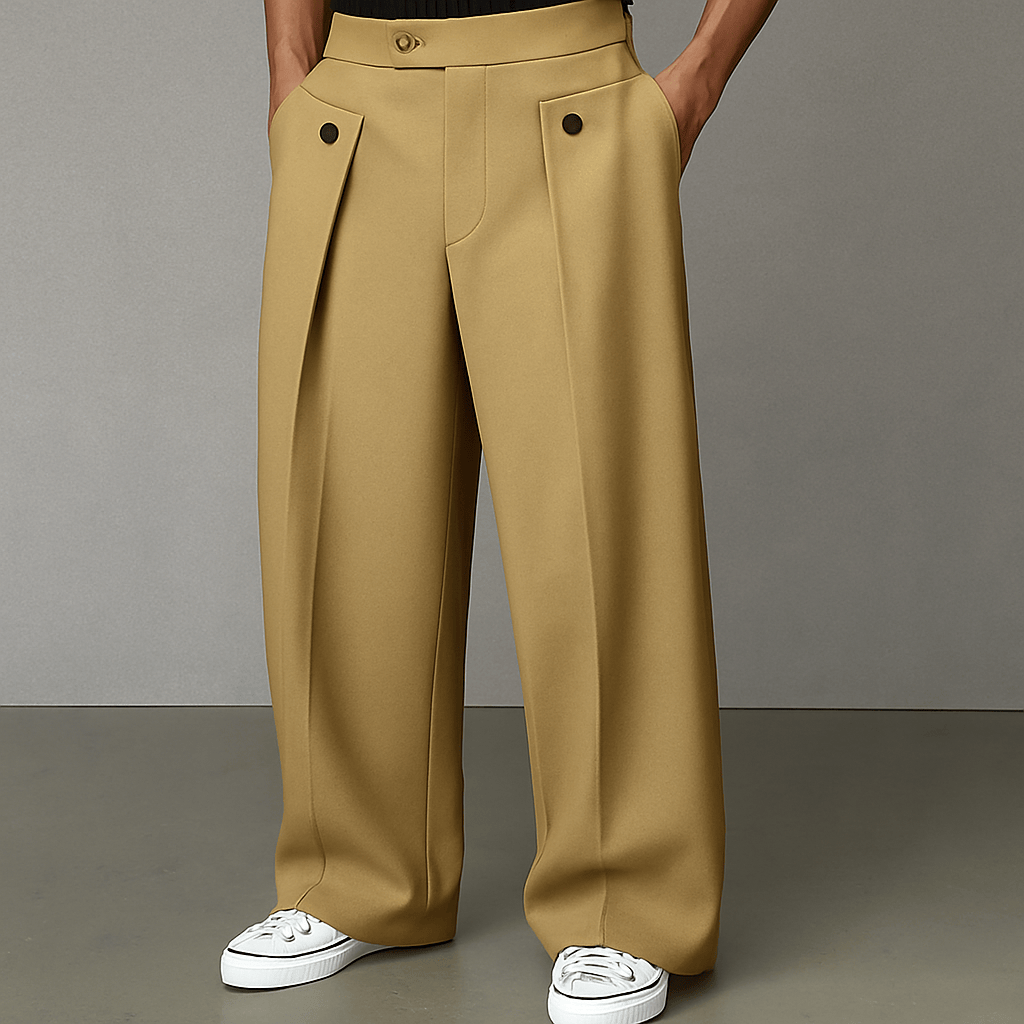 Ryszard | Modern Men's Wide Leg Trousers for Everyday Style