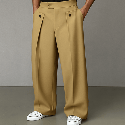 Ryszard | Modern Men's Wide Leg Trousers for Everyday Style