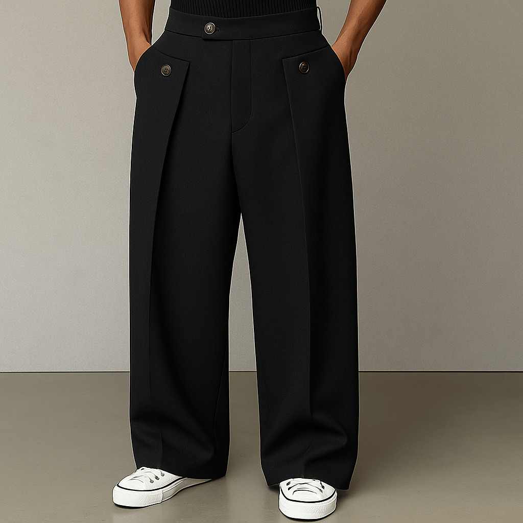 Ryszard | Modern Men's Wide Leg Trousers for Everyday Style