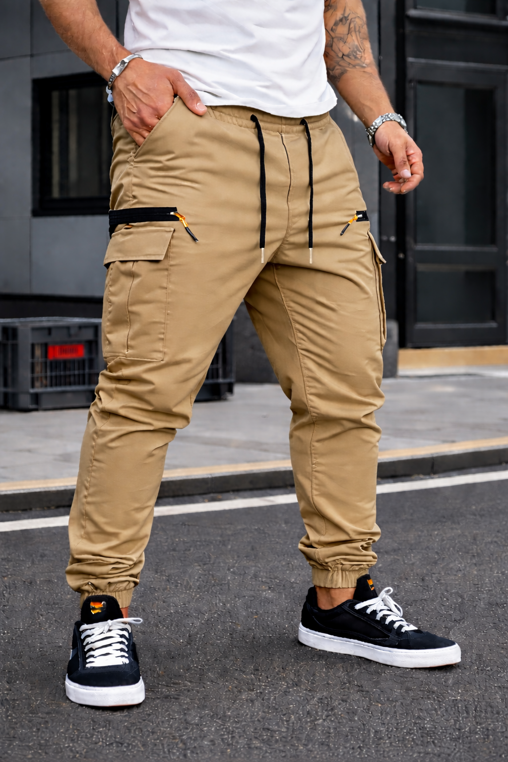 Logan | Stretch Cargo Trousers