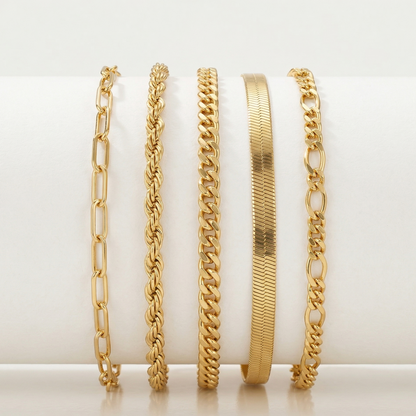 Amara Gold Bracelet Set