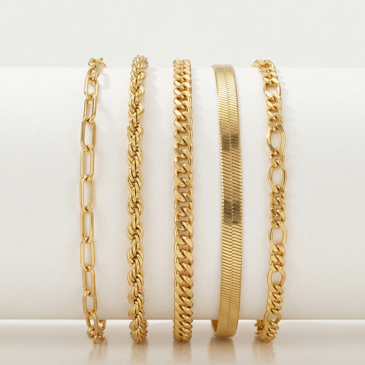 Amara Gold Bracelet Set