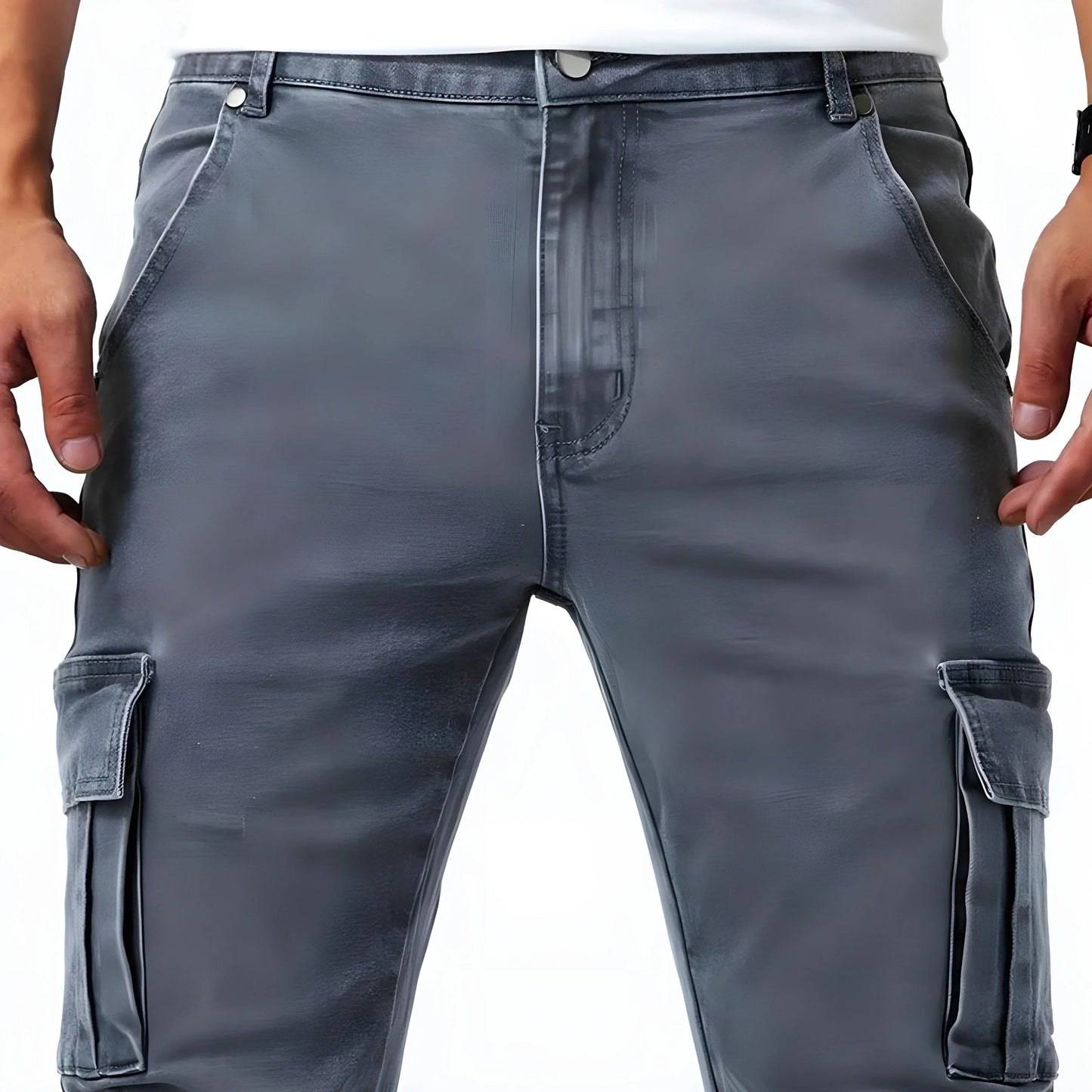 Ryan | Flex-Fit Navy Cargo Pants