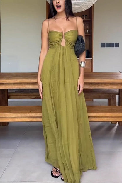 Taylor | Stylish Green Guest Dress