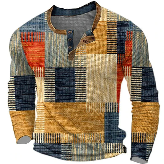 Steve | Colourful Long Sleeve Men’s Shirt