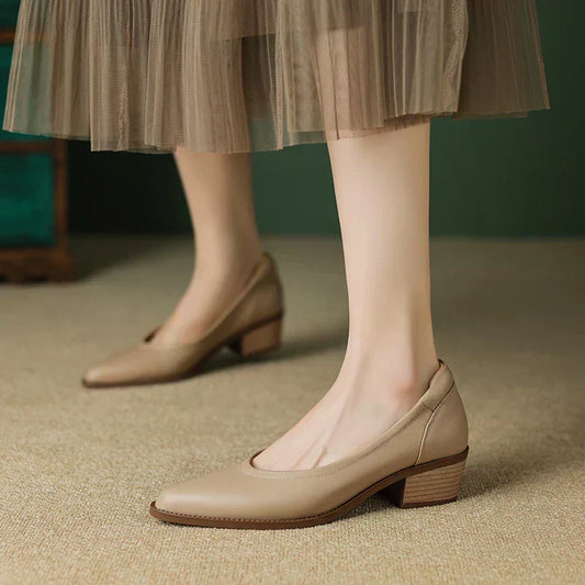 Heather | Mid Heeled Mary Janes