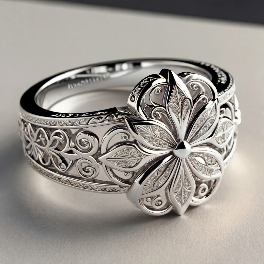 Flower Zirconia Exotic Ring