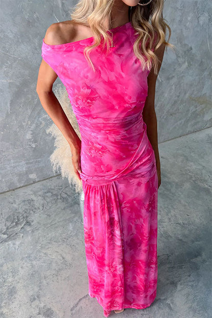 Diana | Elegant Printed Maxi Dress