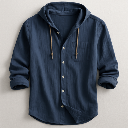 Henry™ | Soft-Touch Hooded Shirt - By Mezory-London