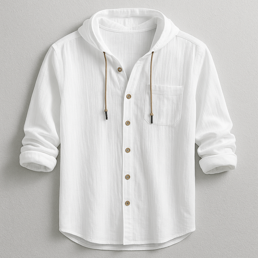 Henry™ | Soft-Touch Hooded Shirt - By Mezory-London