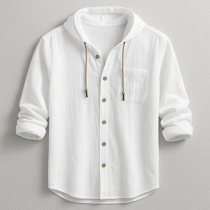 Henry™ | Soft-Touch Hooded Shirt - By Mezory-London