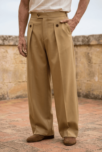 Ryszard | Modern Men's Wide Leg Trousers for Everyday Style