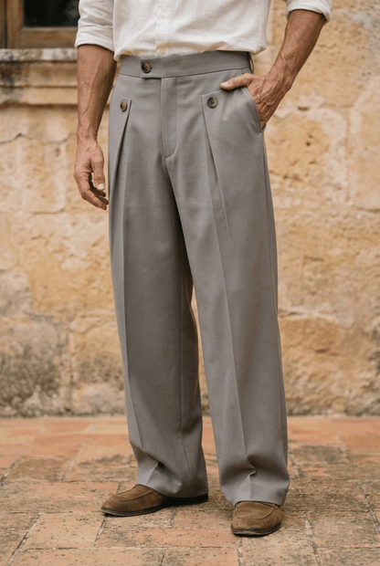 Ryszard | Modern Men's Wide Leg Trousers for Everyday Style