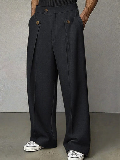 Ryszard | Modern Men's Wide Leg Trousers for Everyday Style